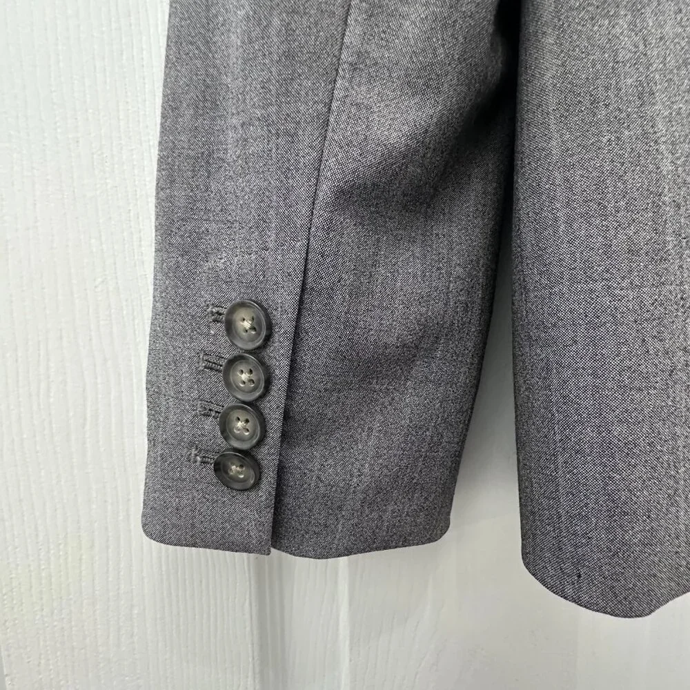Banana Republic Gray Blazer Suit Jacket Size 12 - Picture 10 of 14